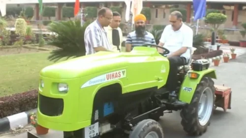 chaudhary charan singh university e tractor